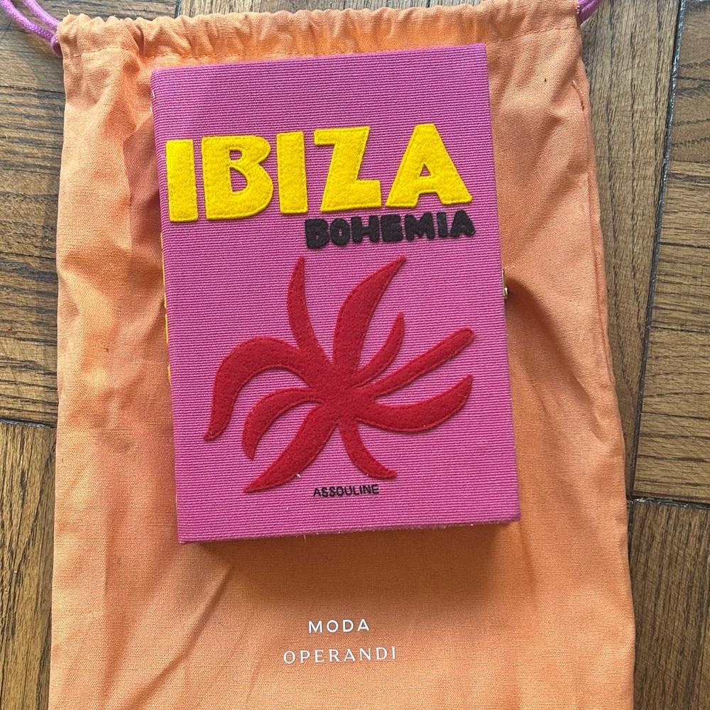 Olympia Le-Tan Ibiza Bohemia Book Clutch Pink Assouline Inspired